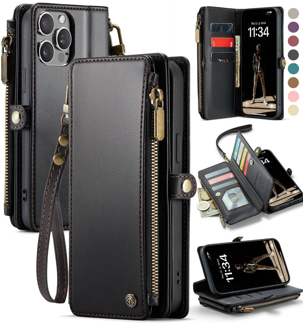 IPhone 15 Pro Max Card Holder PU Wallet Phone Case, 20G-185PH002